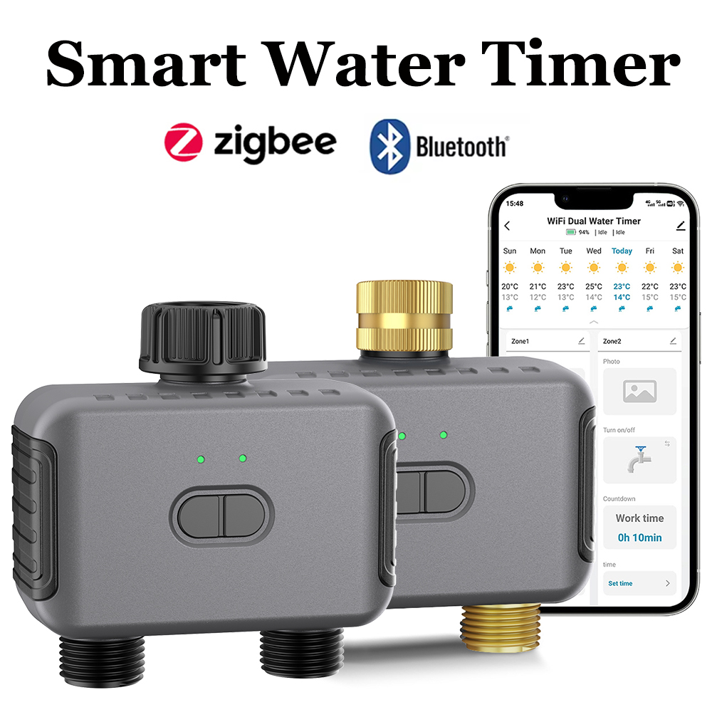 Smart Garden Home - Minuterie d'eau intelligente Tuya Zigbee/BT, contrôleur