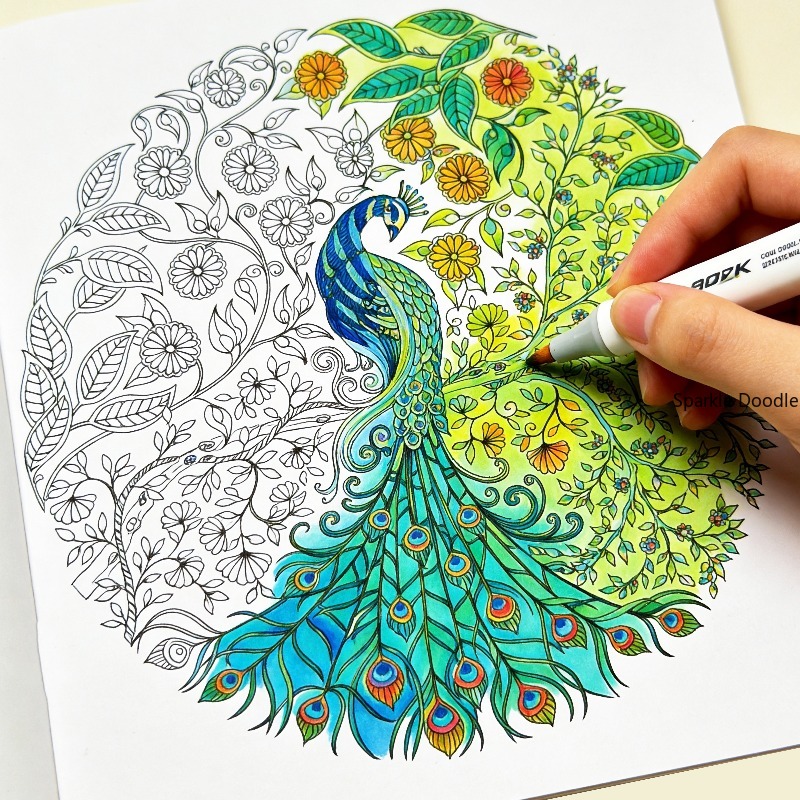 Garden Journal Planner - Livre de coloriage pour adultes, décompression