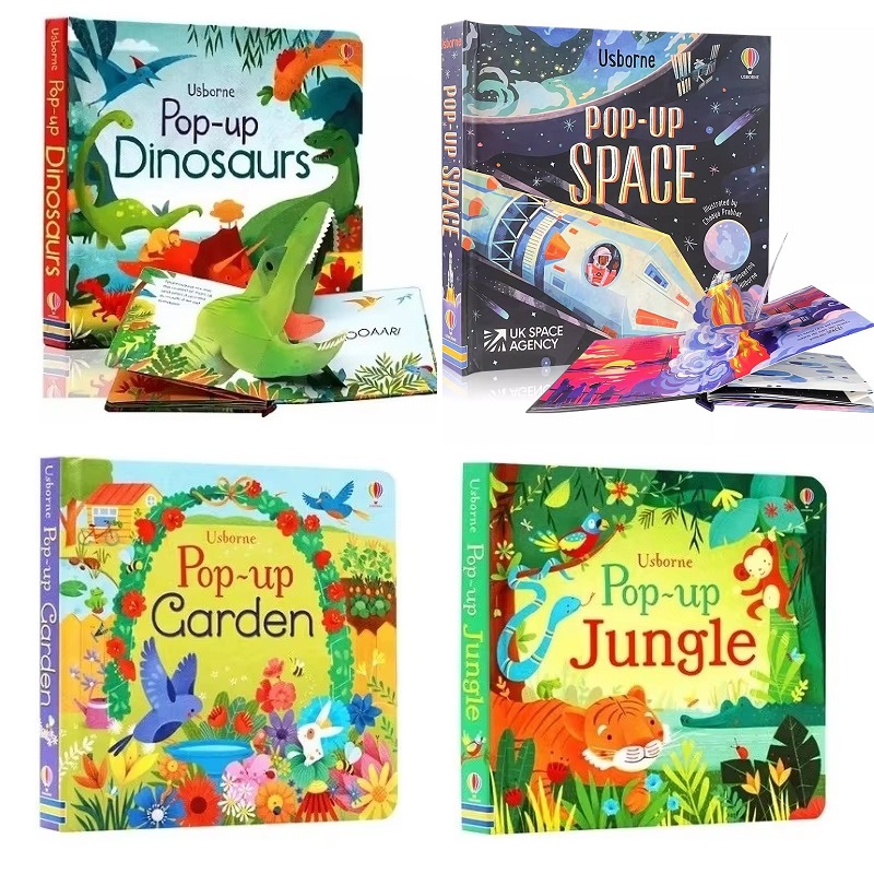Garden Journal Planner - Usborne Pop Up dinosaures/jungle/jardin 3D rabat