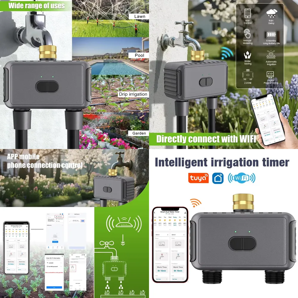 Smart Garden Irrigation System - Programmateur d'arrosage intelligent WAP01 WiFi à