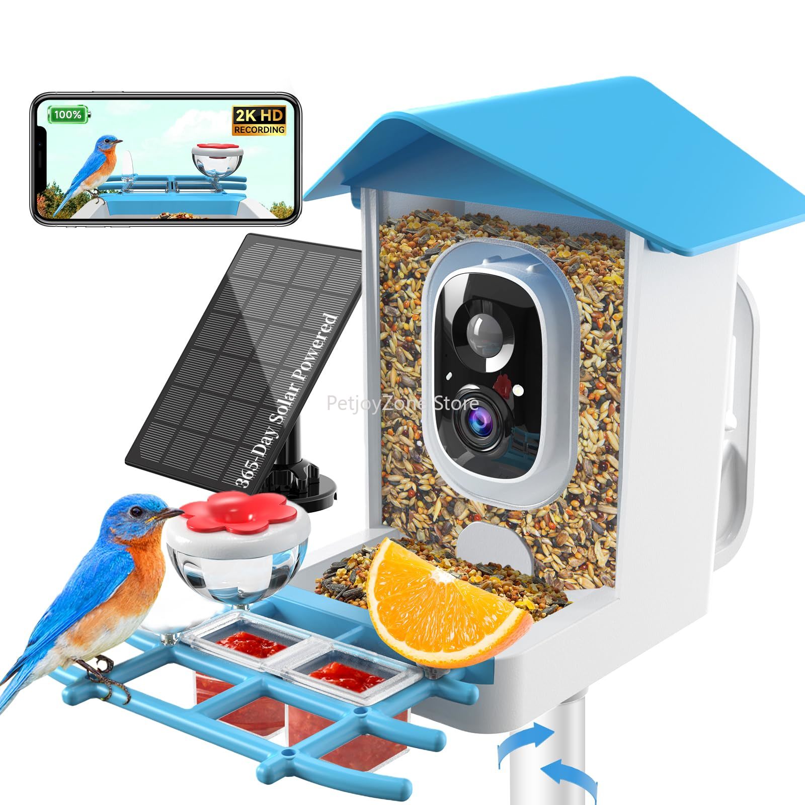 Smart Bird Feeder Camera - Caméra d'alimentation pour oiseaux intelligente 2K