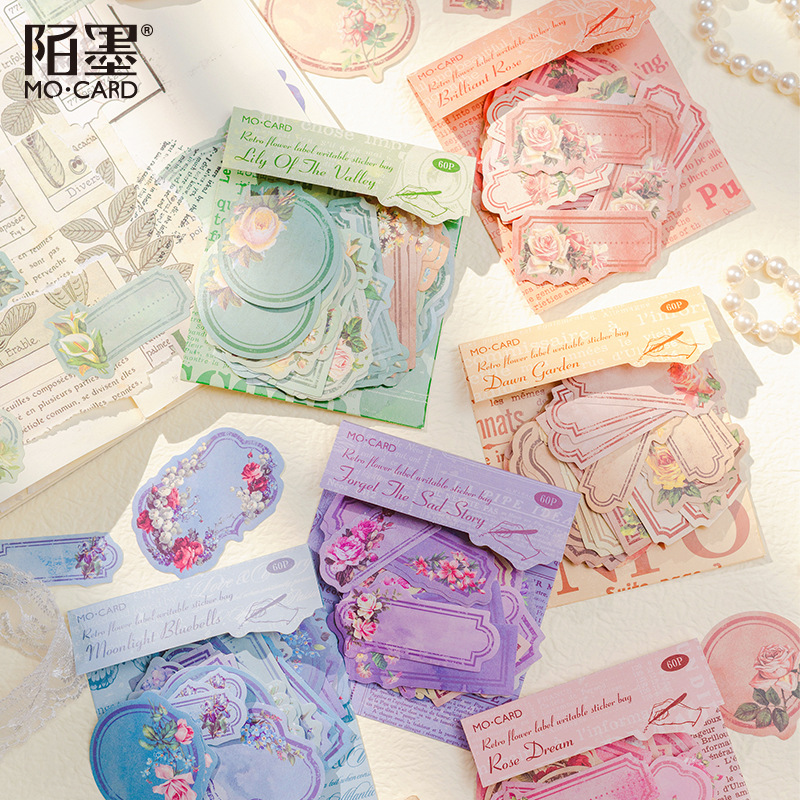 Garden Journal Planner - Étiquette Scrapbooking décorative Kawaii, étiquette de