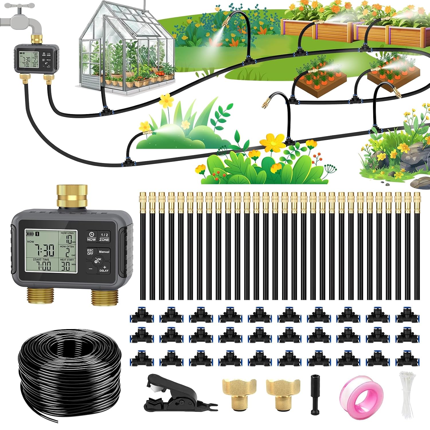 Smart Garden Youtube - Système d'irrigation goutte à goutte de