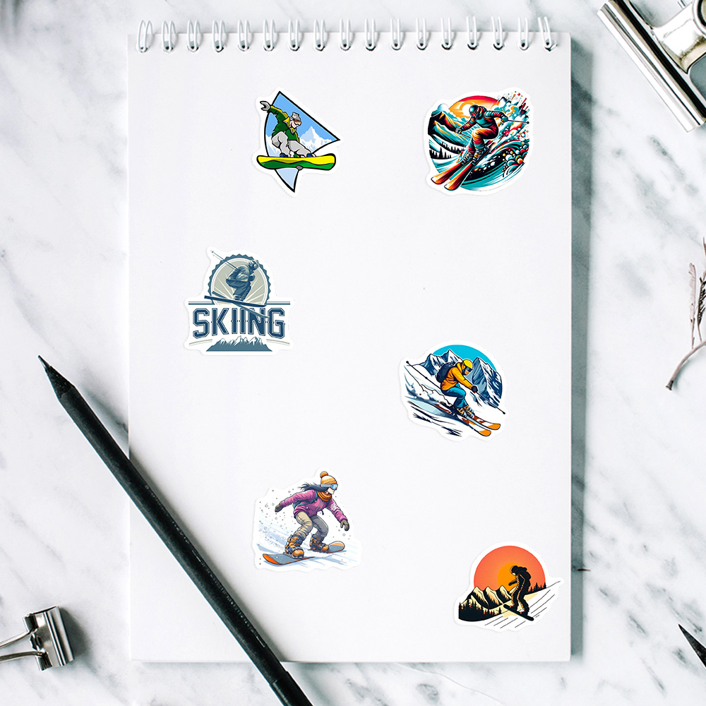 Autocollants de ski d'hiver DI - Garden Journal Planner avis et prix