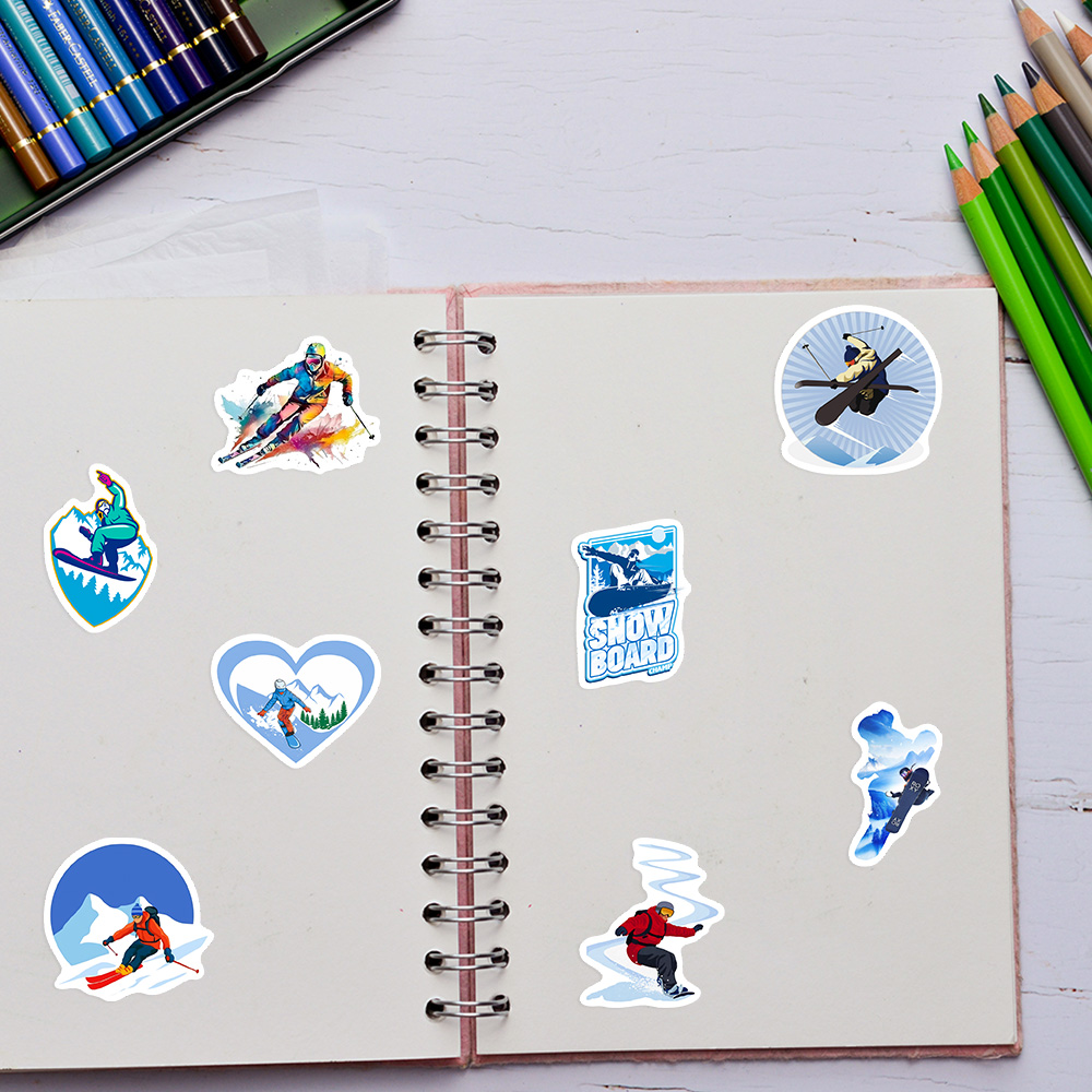 Autocollants de ski d'hiver DI - Garden Journal Planner avis et prix