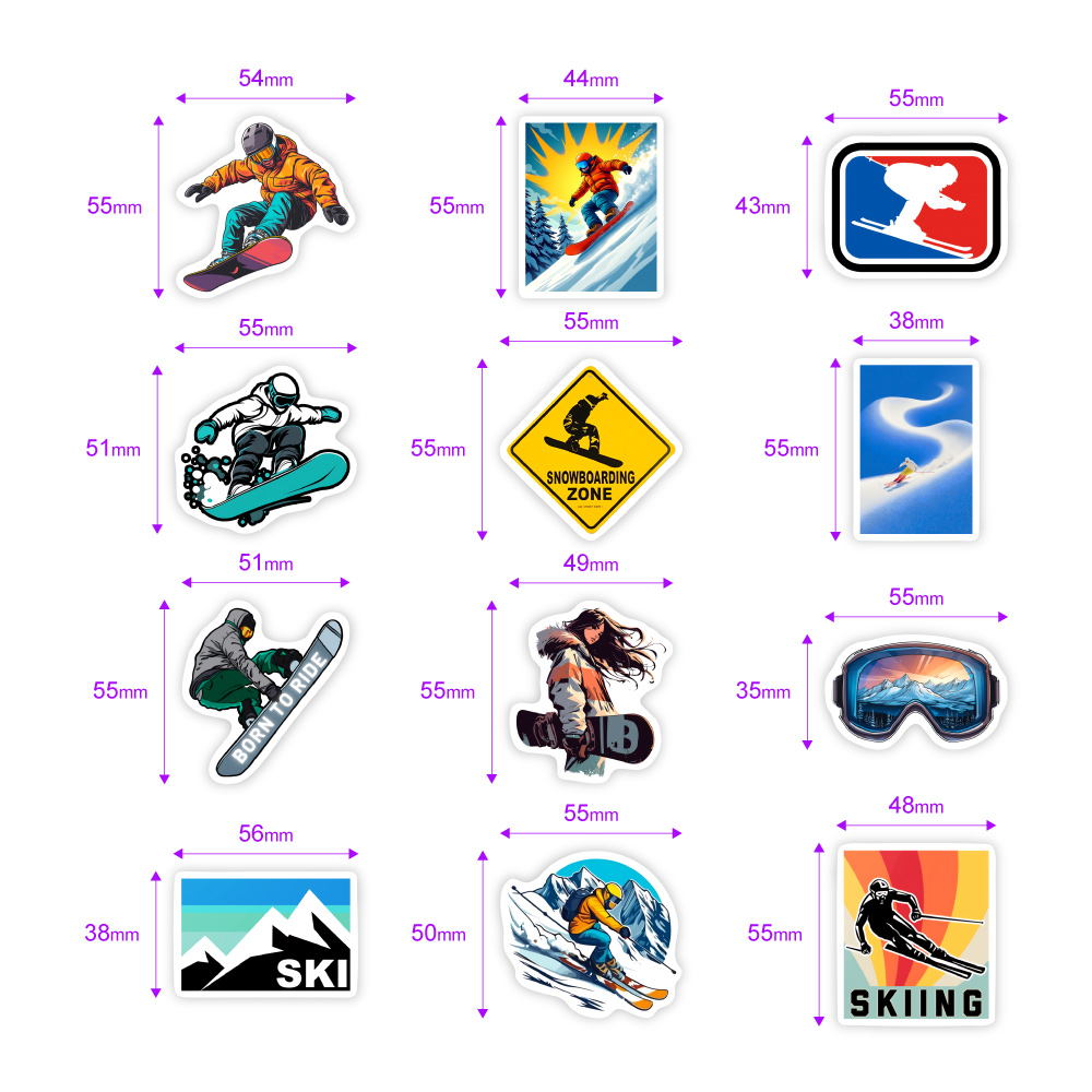 Autocollants de ski d'hiver DI - Garden Journal Planner avis et prix