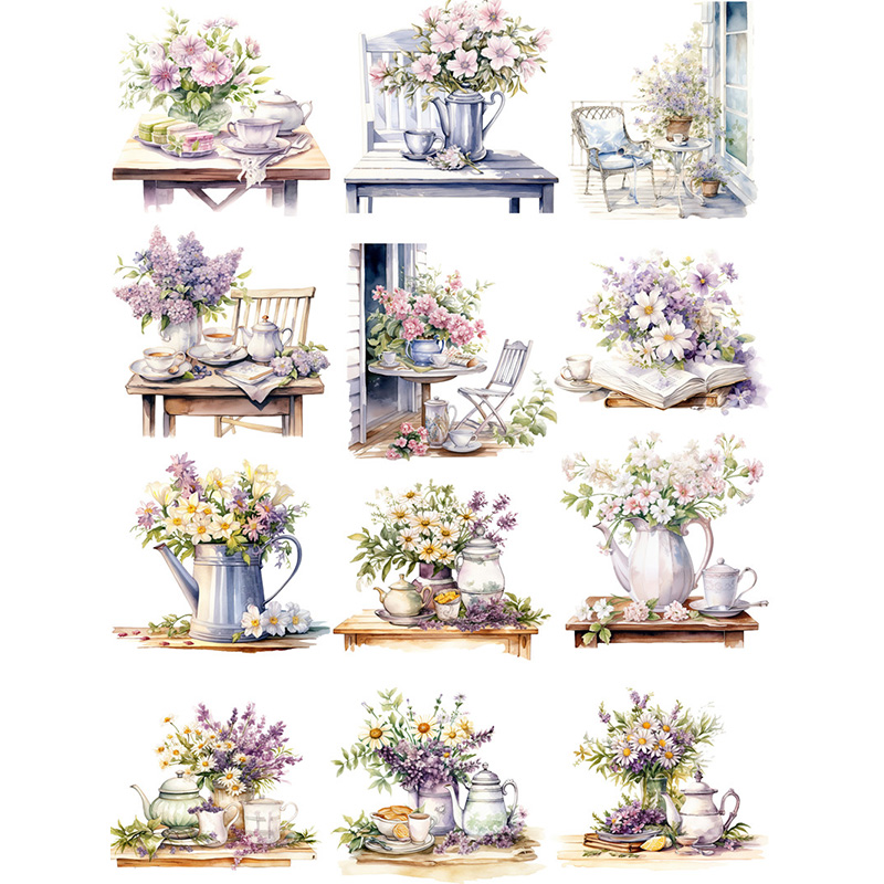 Autocollant de thé de l'après- - Garden Journal Planner avis et prix