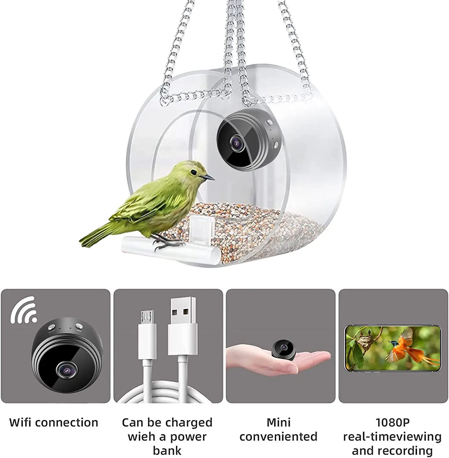 Mangeoire à oiseaux intelligen - Smart Bird Feeder Camera avis et prix