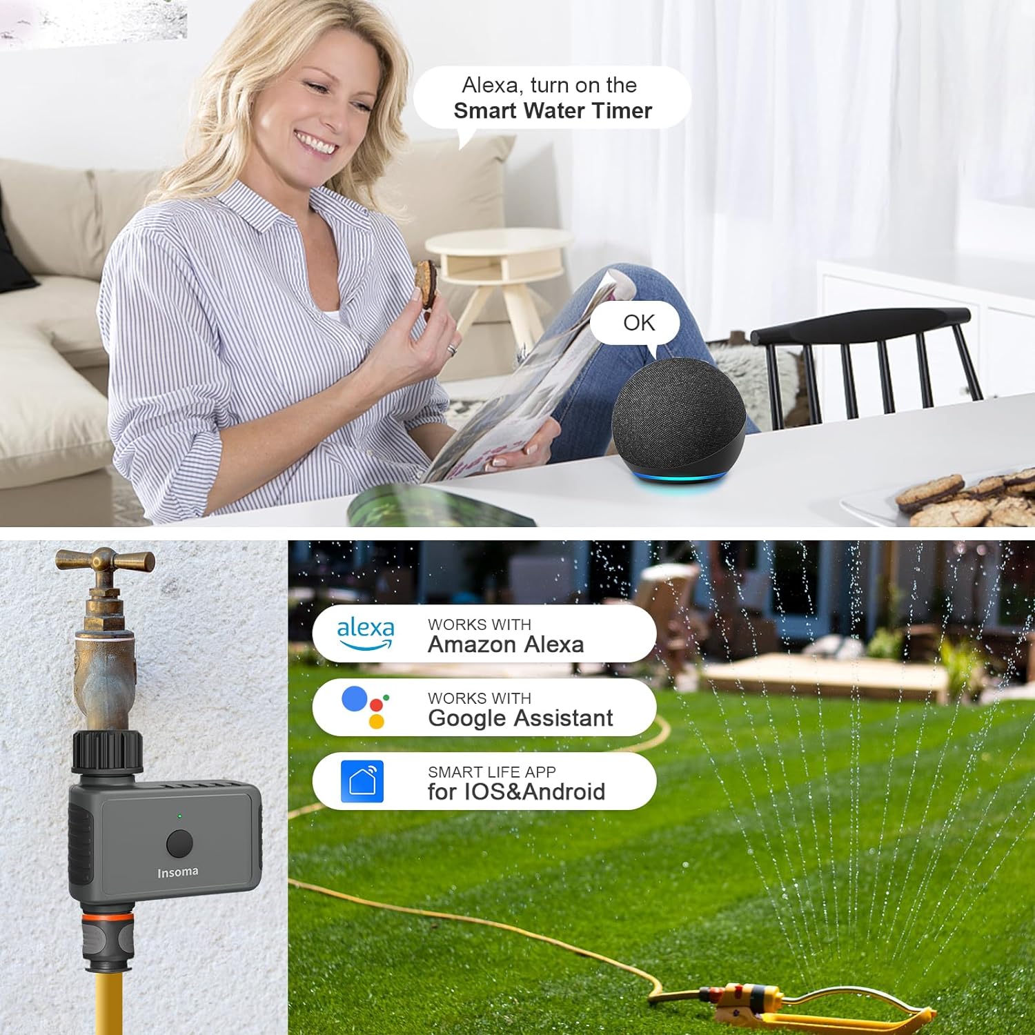 Insoma Wifi minuterie d'arrosa - Smart Garden Sphagnum Moss avis et prix
